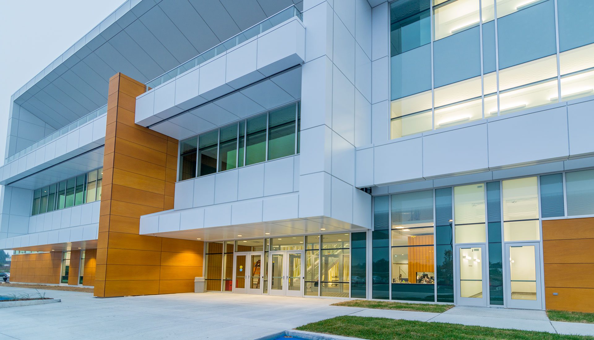 Modern commercial building in Canada
